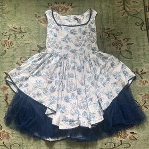 Victorian style Hell Bunny cocktail with crinoline dress size large.